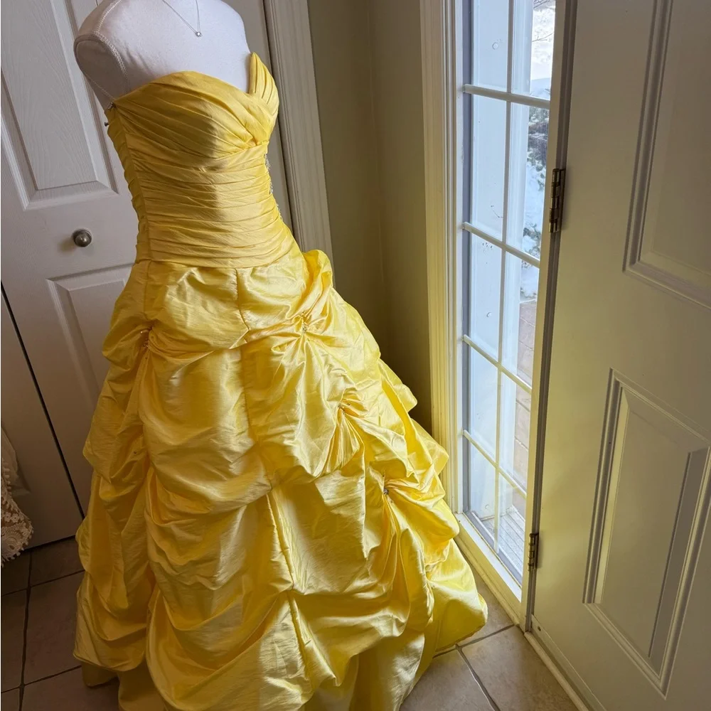 Mori Lee Vibrant Yellow Dress - Picture 6 of 15